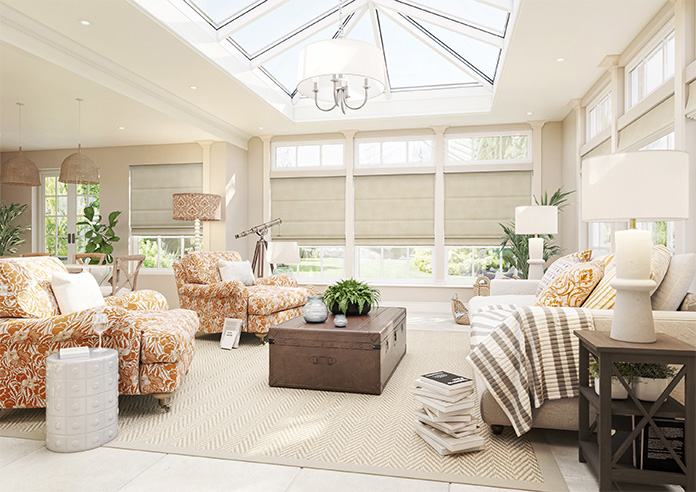 Florence Faux Suede, Stone - Roman Blind - Image 6